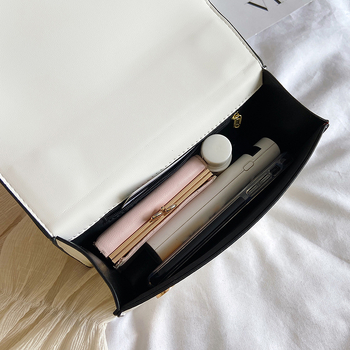 Minimalistička visoko kvalitetna ženska kvadratna torbica s lancem preko ramena – crossbody torbica