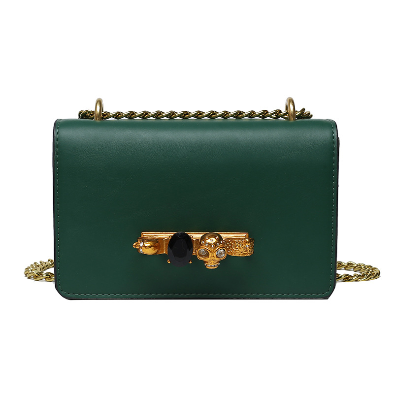 Minimalistička visoko kvalitetna ženska kvadratna torbica s lancem preko ramena – crossbody torbica