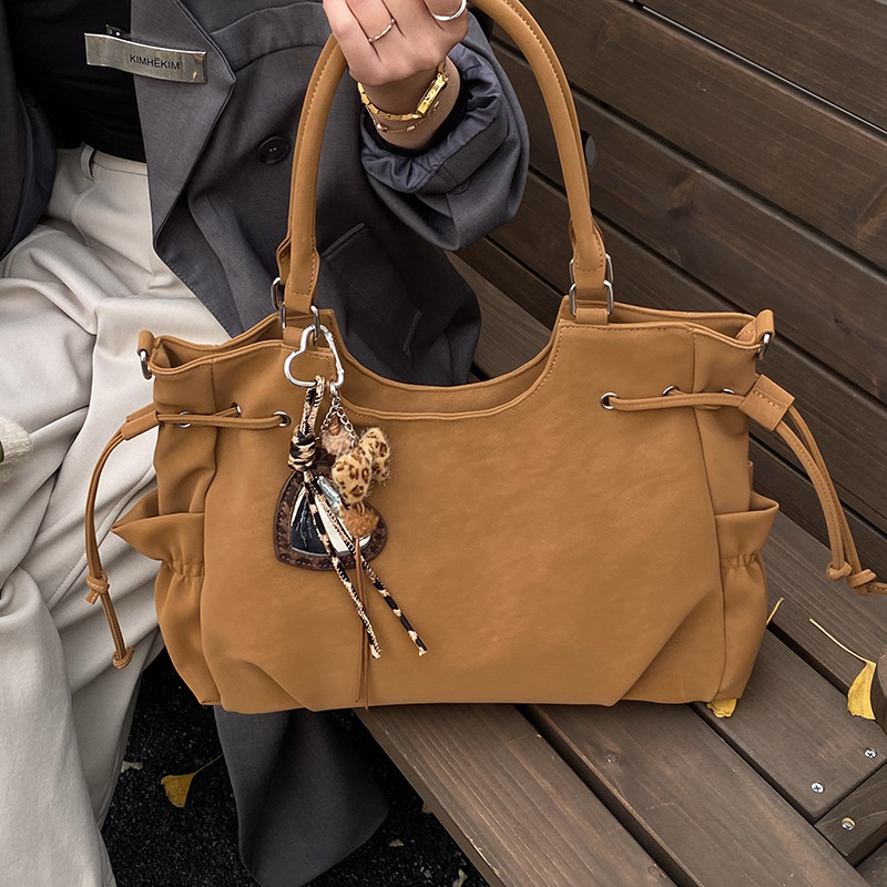2025 nova velika retro torba za žene, jesen-zima, svakodnevna crossbody i tote torba za rame sa teksturiranom površinom