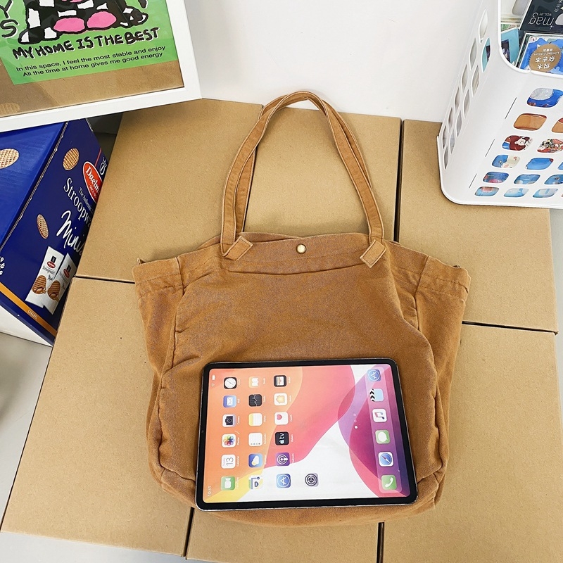Vintage platnena torba za ramena za žene, jednobojna, crossbody torba za svakodnevnu upotrebu