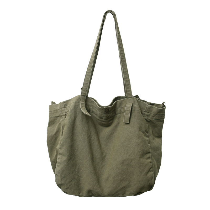 Vintage platnena torba za ramena za žene, jednobojna, crossbody torba za svakodnevnu upotrebu