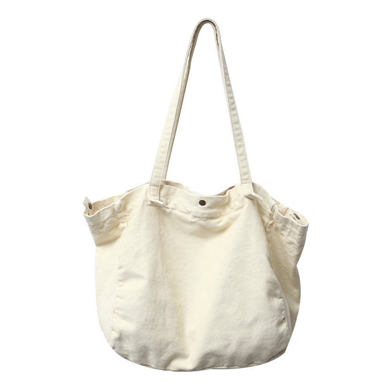 Vintage platnena torba za ramena za žene, jednobojna, crossbody torba za svakodnevnu upotrebu