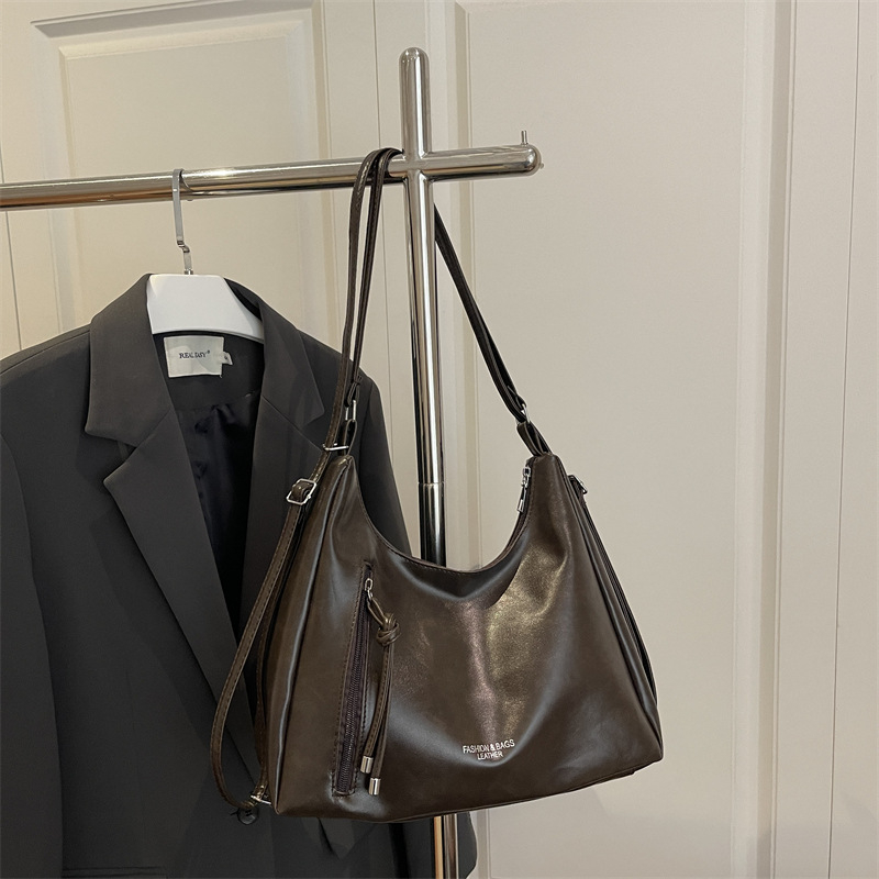 Ženska tote crossbody torba s jednim ramom – veliki kapacitet, gradski stil, retro dizajn