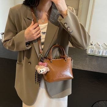 Ženska bucket torba od PU – jesen/zima, elegantna tote torba s crossbody naramenicom