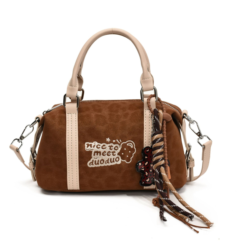 Ženska retro Boston crossbody torbica, jesen-zima 2025, srednja veličina, PU koža, svakodnevni stil