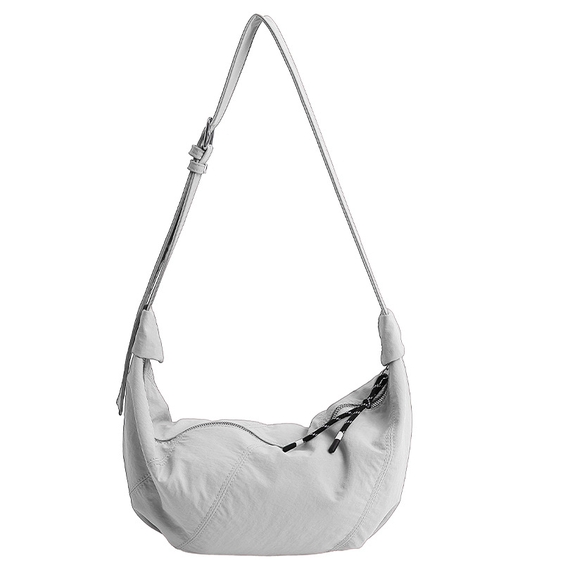Lagana ženska crossbody torba s patchwork dizajnom, Oxford platno, model 2025, vodoravni kvadratni oblik, zatvarač, svakodnevna upotreba.