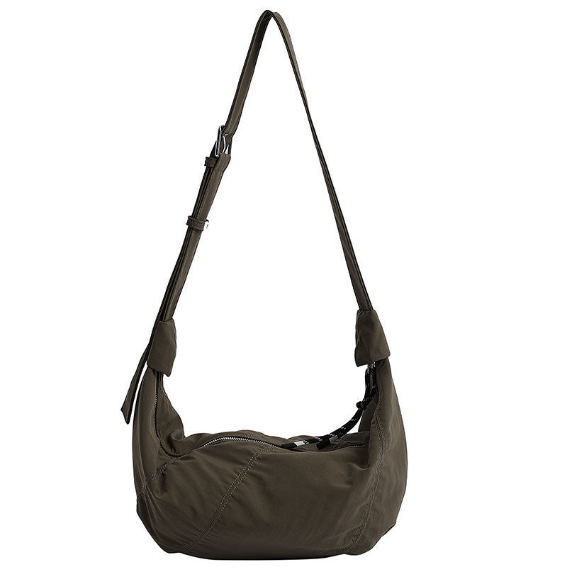 Lagana ženska crossbody torba s patchwork dizajnom, Oxford platno, model 2025, vodoravni kvadratni oblik, zatvarač, svakodnevna upotreba.