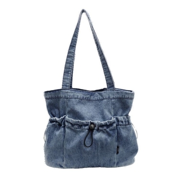 2025 Nova slatka retro denim torba za rame, velika kapaciteta, tote stil
