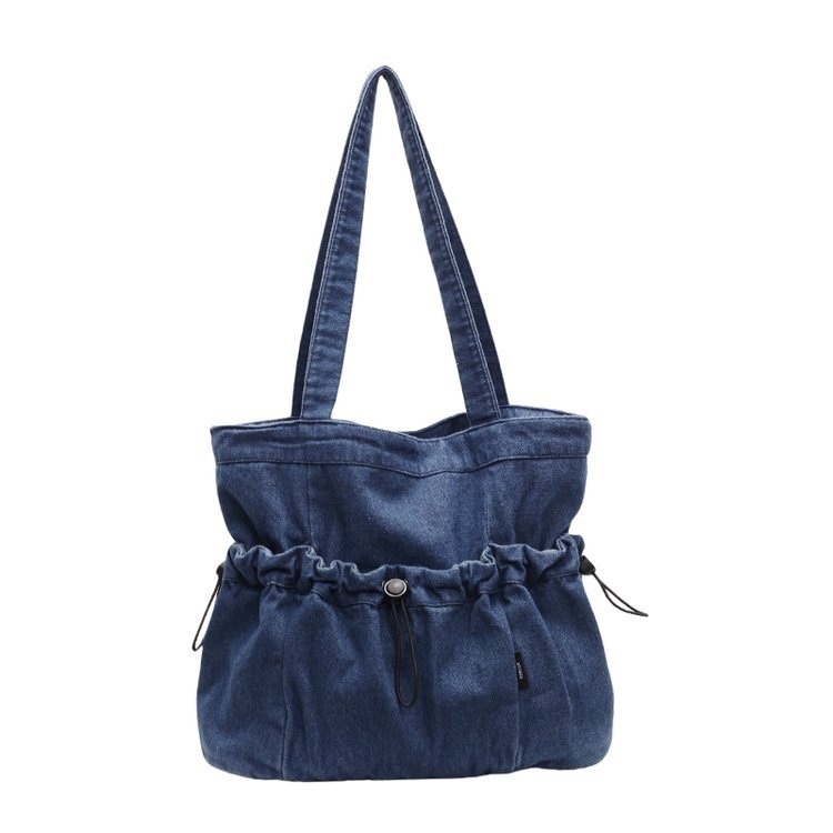 2025 Nova slatka retro denim torba za rame, velika kapaciteta, tote stil