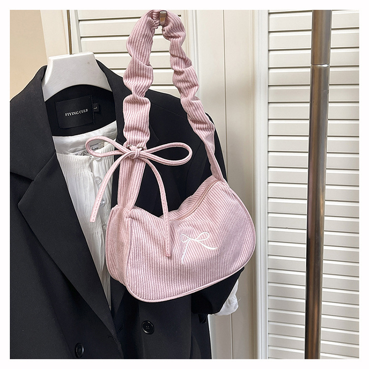 2025 nova moda svestrana torba ispod pazuha, lagana crossbody torba s printsom mašnice i dizajnom oblaka