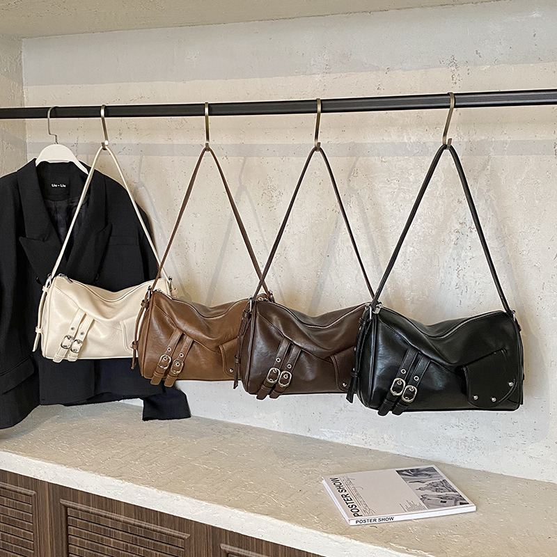 Ženska PU tote torba s Crossbody remenom, jesenji casual stil, premium biker stil, srednja veličina