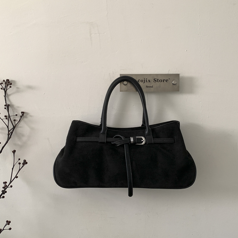 2025 jesen nubuk kožna tote torba, velika kapaciteta, europsko-američki stil, moderna torba za rame i crossbody