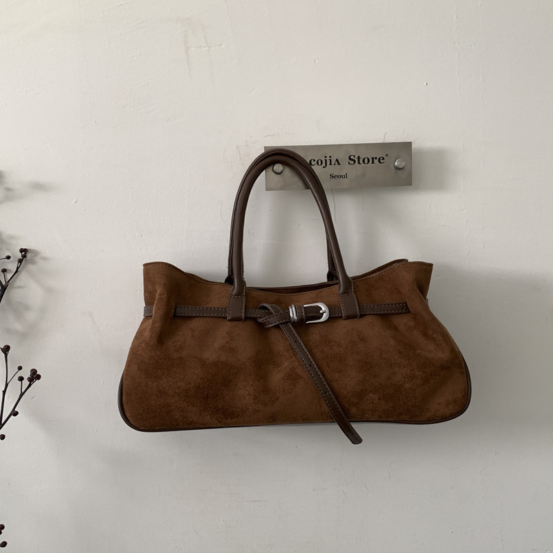 2025 jesen nubuk kožna tote torba, velika kapaciteta, europsko-američki stil, moderna torba za rame i crossbody