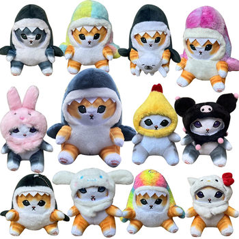 Mofusand plišana igračka mačka-ajkula