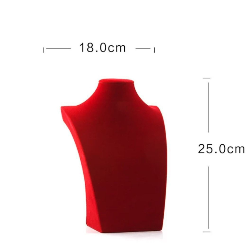 Stalak za izlaganje ogrlica na svadbi, jednostavan rekvizit za fotografiju nakita, crveni model