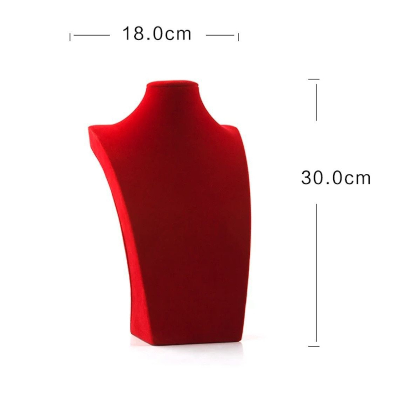 Stalak za izlaganje ogrlica na svadbi, jednostavan rekvizit za fotografiju nakita, crveni model