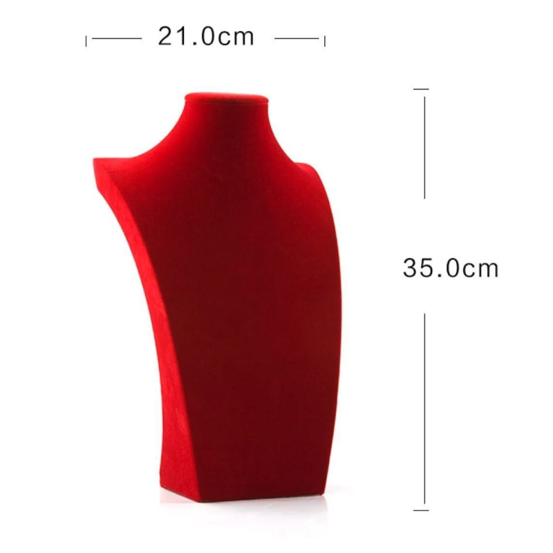 Stalak za izlaganje ogrlica na svadbi, jednostavan rekvizit za fotografiju nakita, crveni model