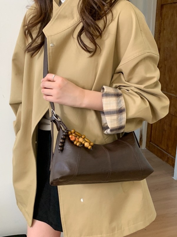 Torba velike kapacitete za žene, retro dizajn, jesen-zima 2025, casual niša dizajn, crossbody torba s jednim remenom, Dumpling stil