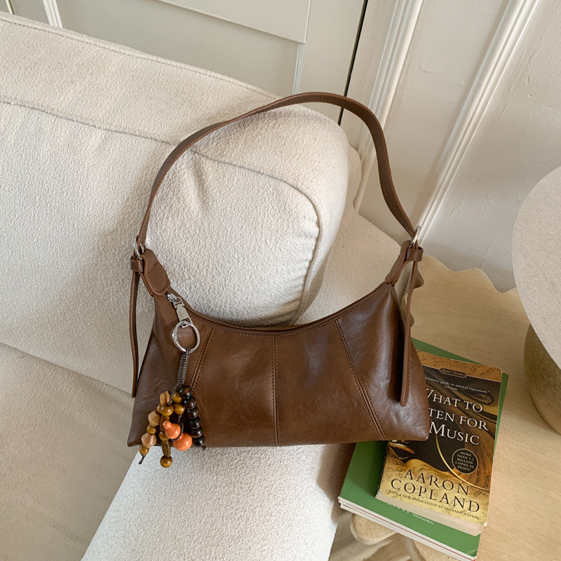 Torba velike kapacitete za žene, retro dizajn, jesen-zima 2025, casual niša dizajn, crossbody torba s jednim remenom, Dumpling stil