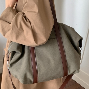 Ženska platnena torba velikog kapaciteta, jesensko-zimska casual crossbody torba za studentice
