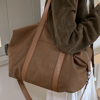 Ženska platnena torba velikog kapaciteta, jesensko-zimska casual crossbody torba za studentice