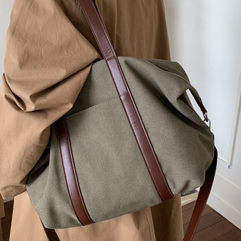 Ženska platnena torba velikog kapaciteta, jesensko-zimska casual crossbody torba za studentice