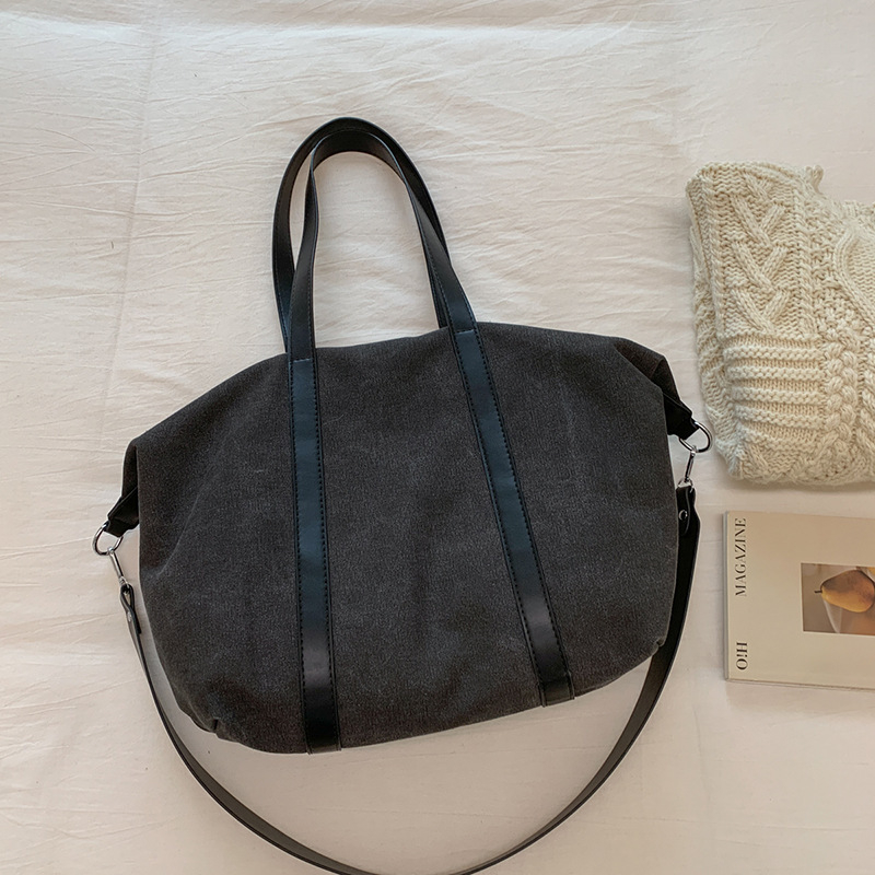 Ženska platnena torba velikog kapaciteta, jesensko-zimska casual crossbody torba za studentice