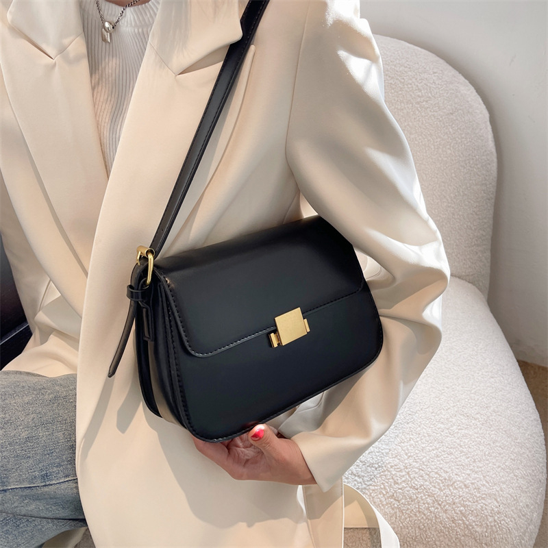 Retro ženska mala crossbody torbica, korejskog stila, kvadratnog oblika, PU koža, za svakodnevne kombinacije