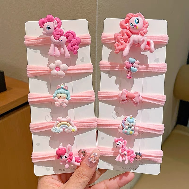 My Little Pony dječji klips za kosu s likom iz crtića – za stražnji dio glave, set dodataka za kosu od smole, slatka princeza dizajn