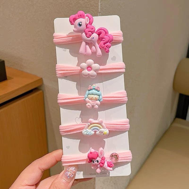 My Little Pony dječji klips za kosu s likom iz crtića – za stražnji dio glave, set dodataka za kosu od smole, slatka princeza dizajn