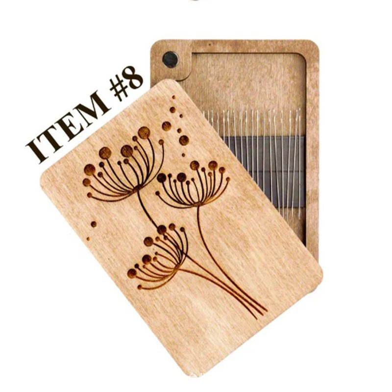 Drvena magnetska kutija za šivanje – ukrasni drveni predmet