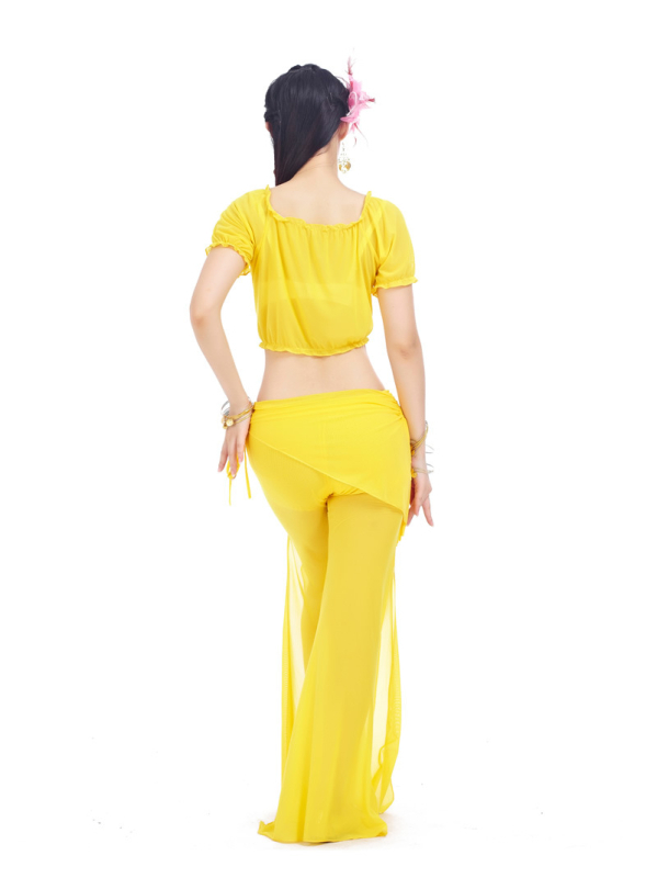 Set Belly Dance: prozirna suknja s pasom od water gauze, trening kostim s ukrasom za struk