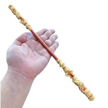 Sun Wukong: mitološka Ruyi zlatna štap figurica – metalna dekoracija, ručno izrađen model, 22–35 cm