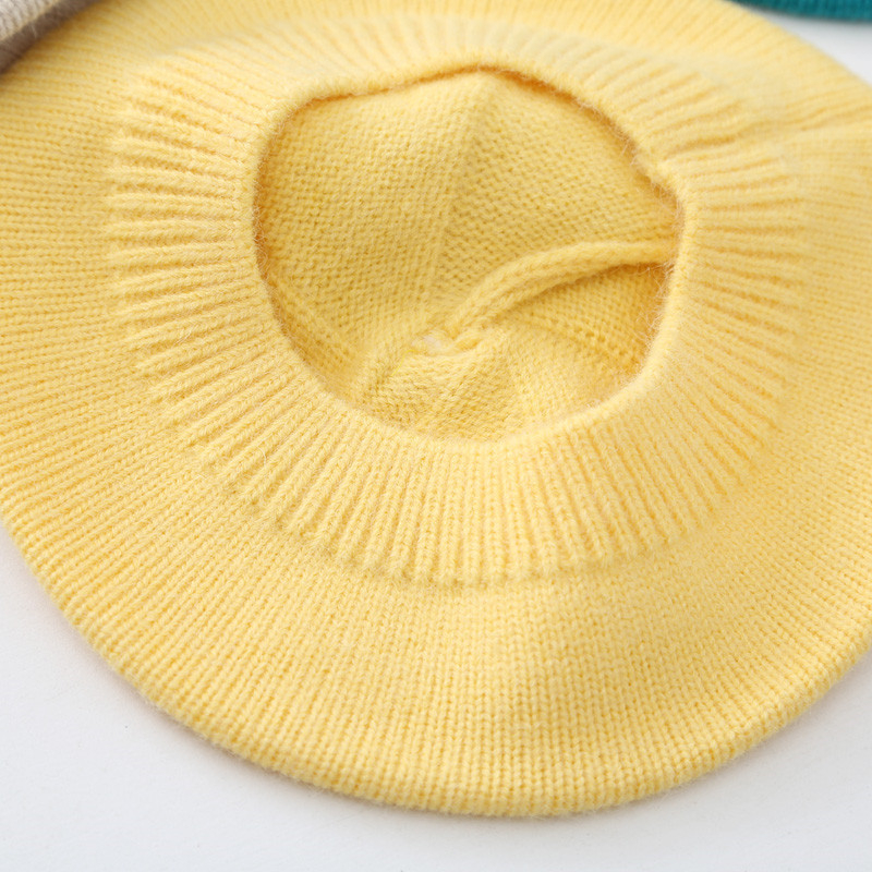 Dječja pletena beretka s mačjim ušima — jesen/zima, korejski stil, unisex, za 6-12 mjeseci, 1-2 godine, 2-4 godine