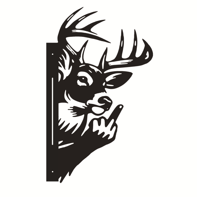 Željezna silueta orangutana za zid, vanjska dekoracija za vrt, metalna skulptura
