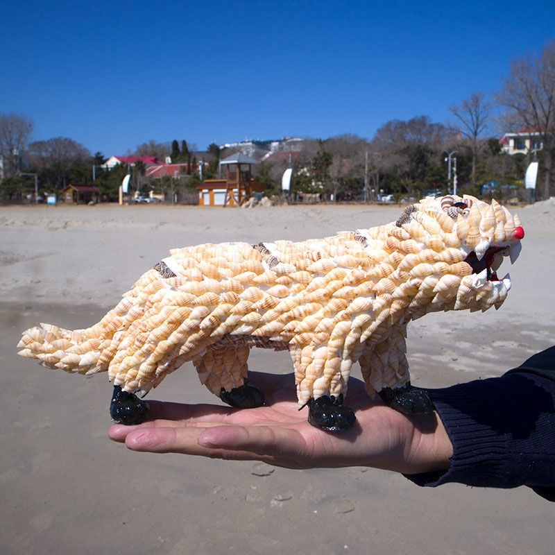 Decor din cochilie de conch pentru locuință, 12 animale ale zodiacului chinezesc