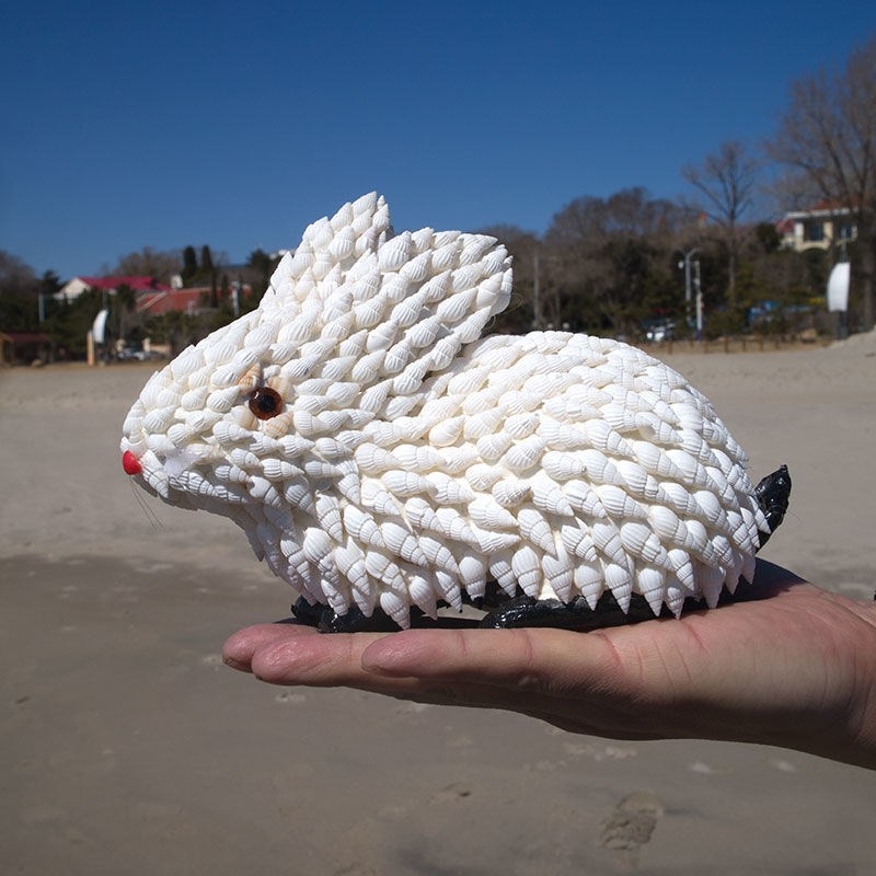 Decor din cochilie de conch pentru locuință, 12 animale ale zodiacului chinezesc