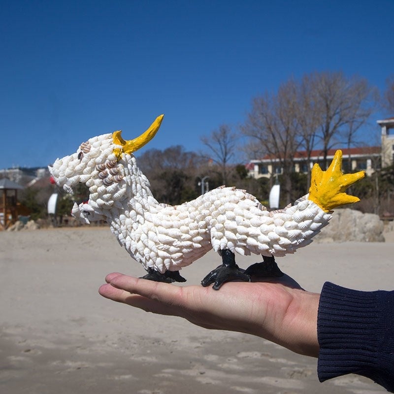 Decor din cochilie de conch pentru locuință, 12 animale ale zodiacului chinezesc