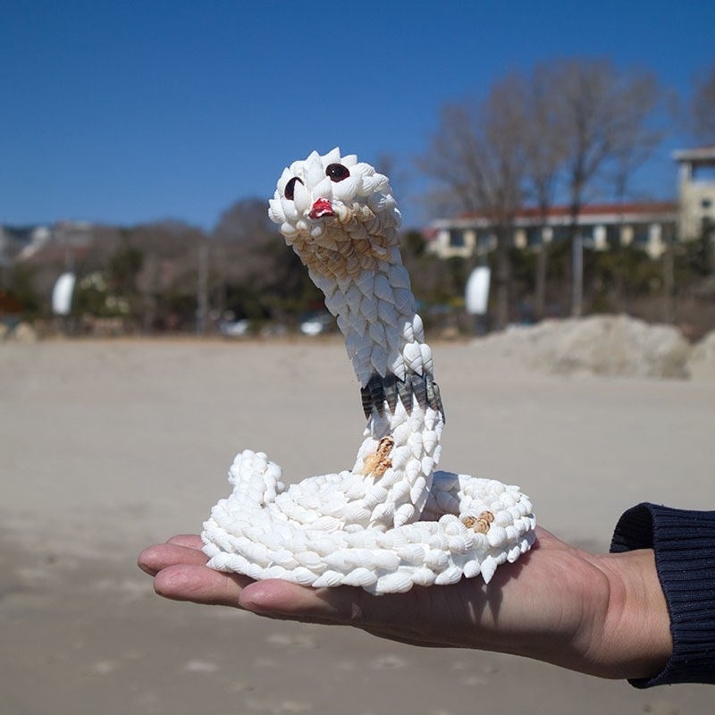 Decor din cochilie de conch pentru locuință, 12 animale ale zodiacului chinezesc