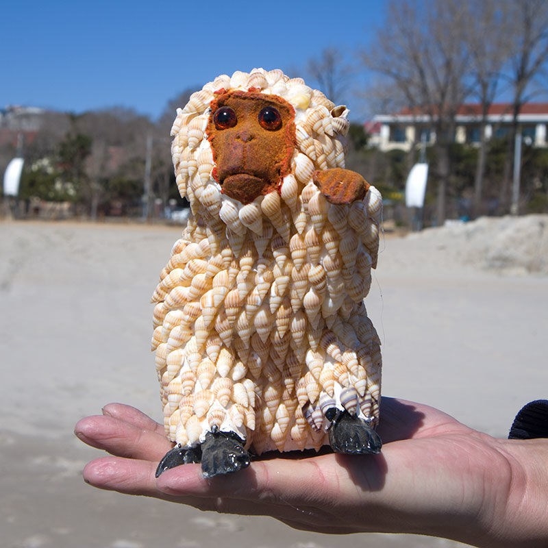 Decor din cochilie de conch pentru locuință, 12 animale ale zodiacului chinezesc