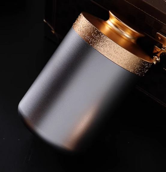 Aluminijski prenosni spremnik za čaj, kreativni mali spremnik za čaj, zatvorena kutija za skladištenje čaja, mini prenosni spremnik za čaj
