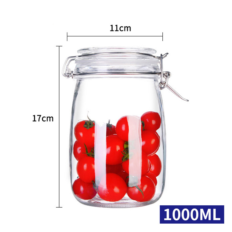 Staklena posuda za hranu sa poklopcem, 501-800 ml, kućna upotreba