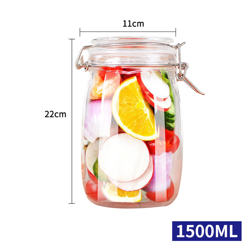 Staklena posuda za hranu sa poklopcem, 501-800 ml, kućna upotreba