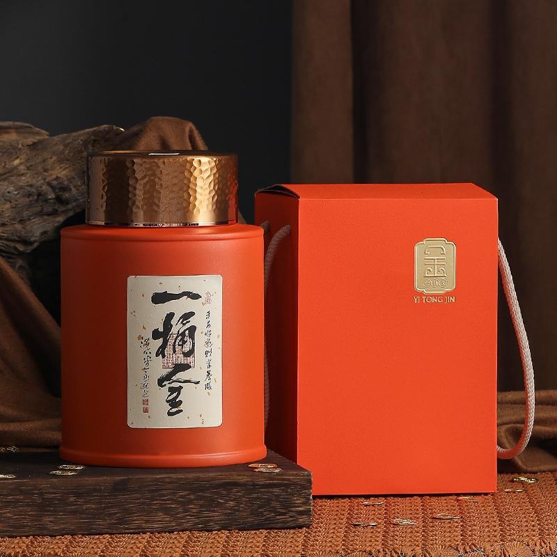 Vintage posuda za čaj s čvrstim poklopcem – velika posuda za skladištenje bijelog čaja, Pu'er, White Peony i sušene korice mandarine – poklon kutija za čaj