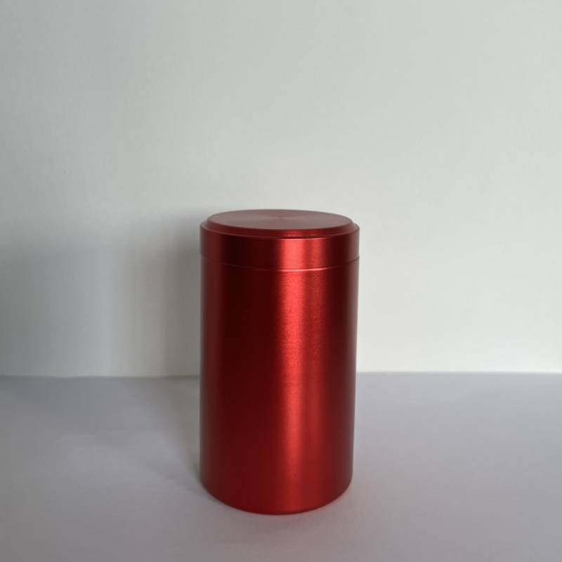 Mali metalni zatvoreni posuda za čaj od oksidiranog aluminija, prijenosna putna kutija za čaj
