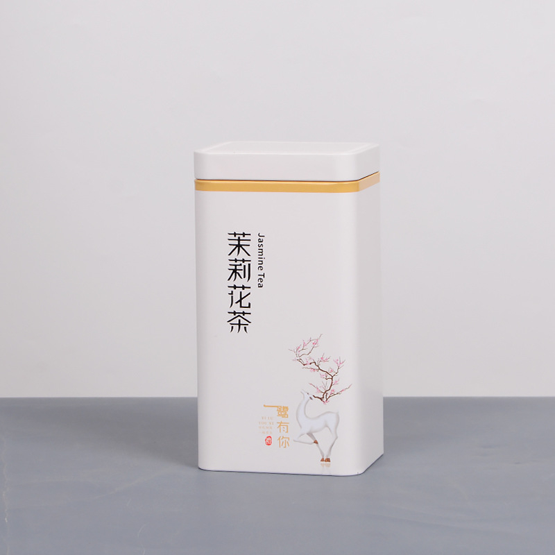 Kutije od metala za čaj Jasmin, prazne, zatvorene za skladištenje, kapacitet 0,5 kg i 1 kg