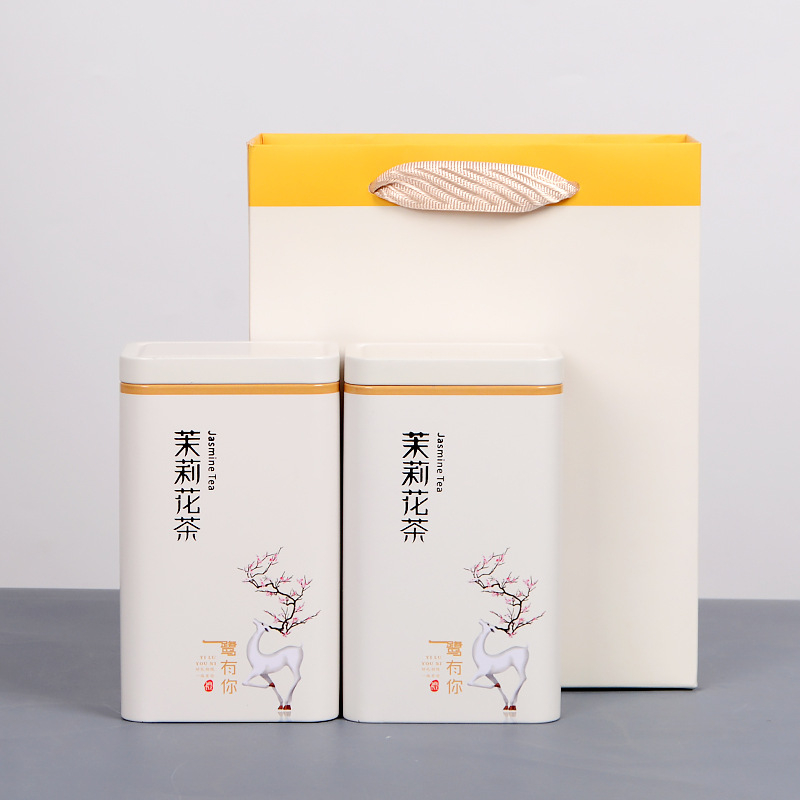 Kutije od metala za čaj Jasmin, prazne, zatvorene za skladištenje, kapacitet 0,5 kg i 1 kg