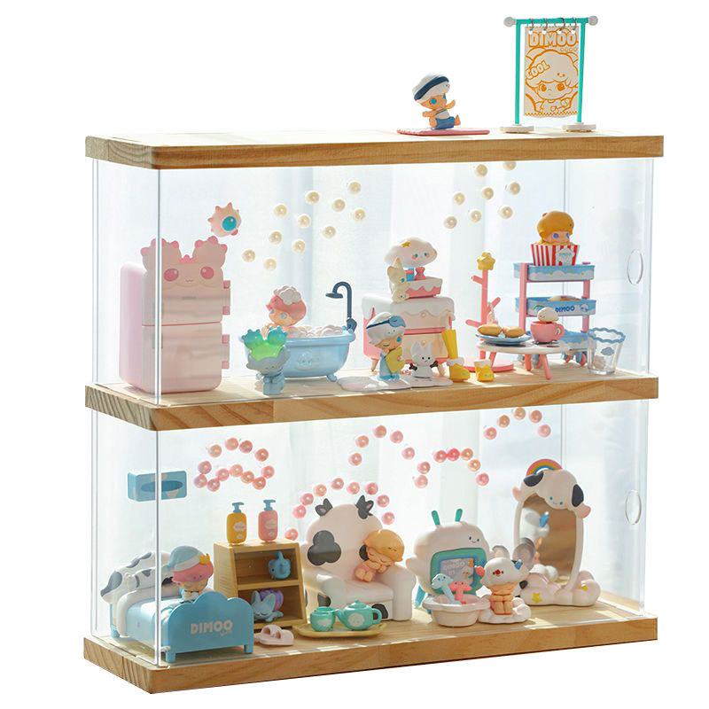 Akrilni stalak za izložbu figurica iz blind-box kutija, prozirna podrška, stolni regal za izložbe