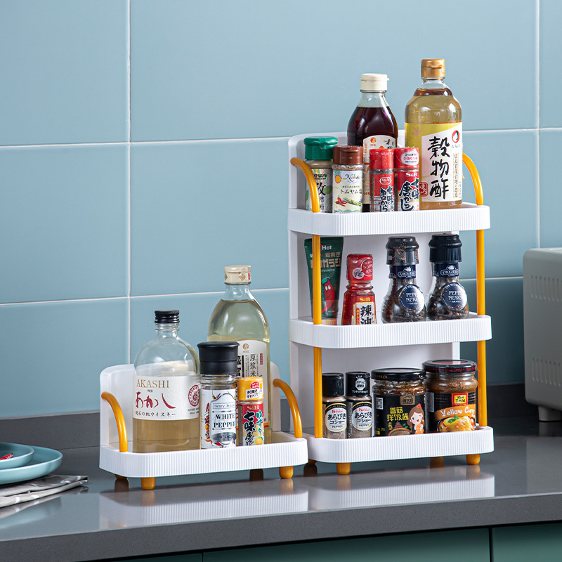 Autonomy 4-slojni plastični držač kozmetike za stolni organizator – organizator šminke i kuhinjskih začina