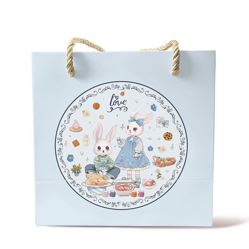 Okrugla limena kutija za kekse – elegantna kutija za slatkiše White Rabbit